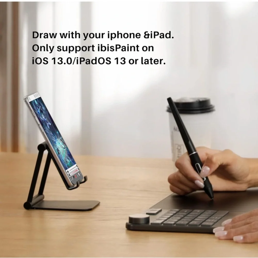 HUION Inspiroy Keydial Wireless Drawing Tablet WINDOWS MAC ANDROID IPHONE